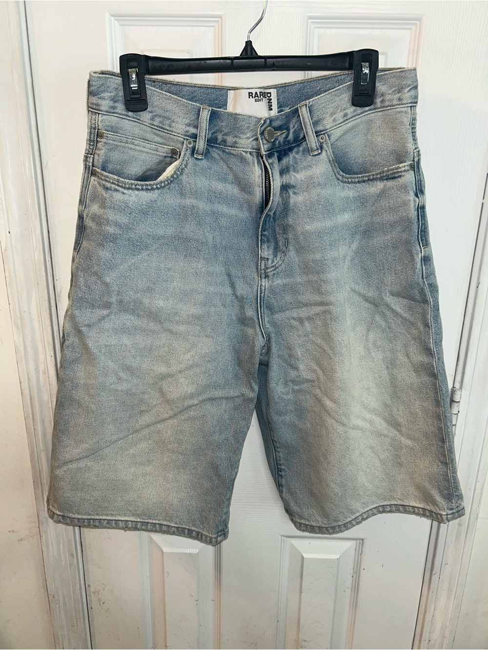 Rare Editions Men's Light Denim Relaxed Jean Shorts - Faded Blue